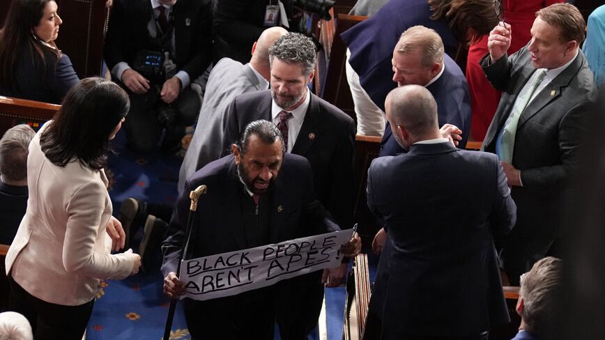 Expulsan a Al Green durante el discurso de Trump por polémico cartel