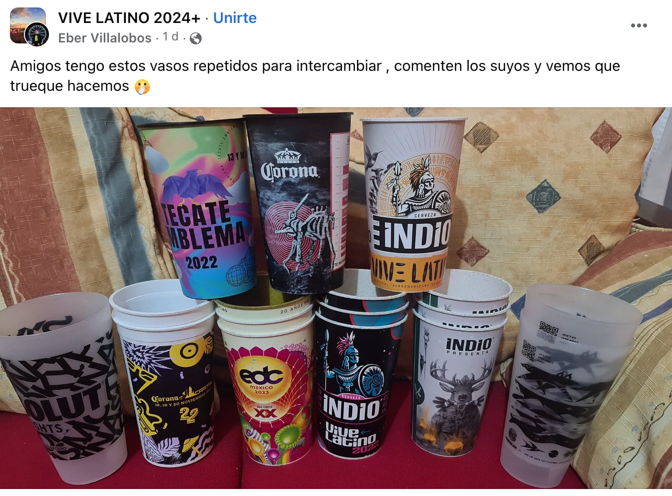 Vasos Vive Latino