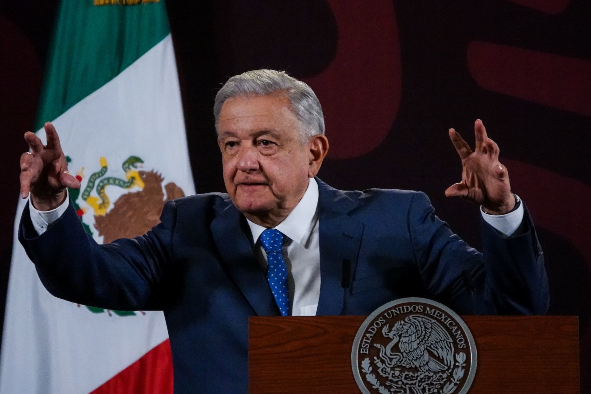 AMLO en su conferencia mañanera
