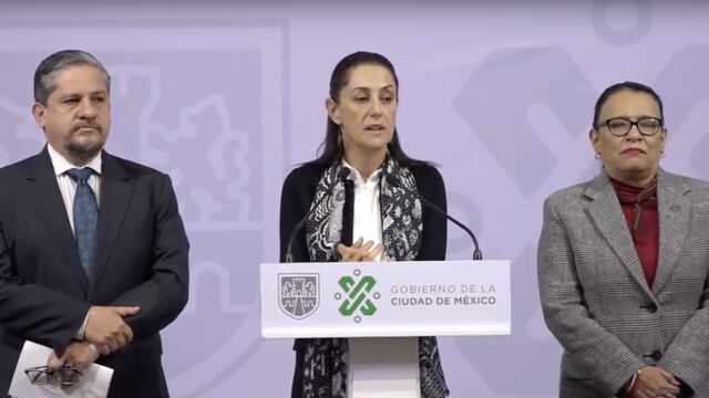 Sheinbaum en conferencia de prensa.