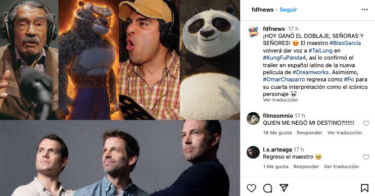 Voces en español de Kung Fu Panda 4