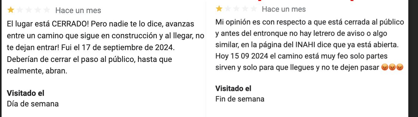 Visitantes de Ichkabal advierten que obras no han terminado