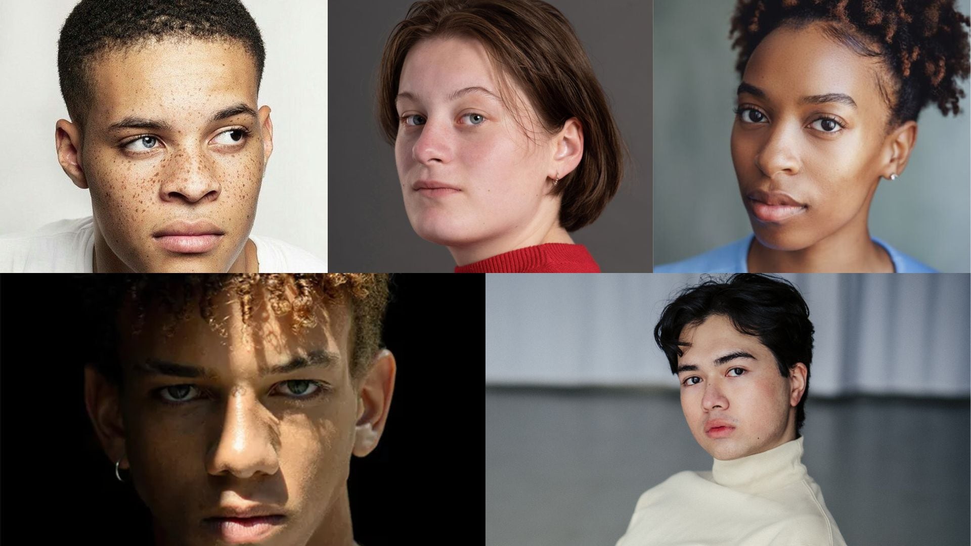 Sky Frances, Tatyana Muzondo, Salimou Thiam, John Doeble y Kaine Buffonge en The Hunger Games: Sunrise on the Reaping