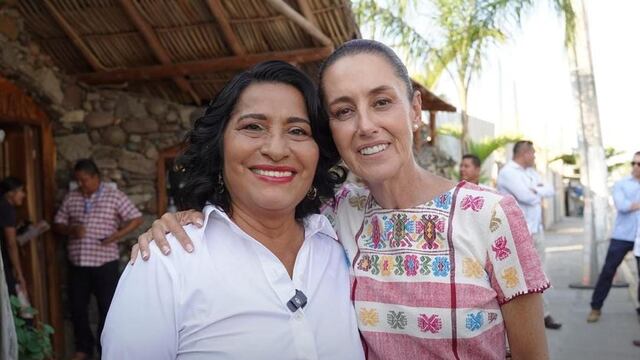 Claudia Sheinbaum y Abelina López