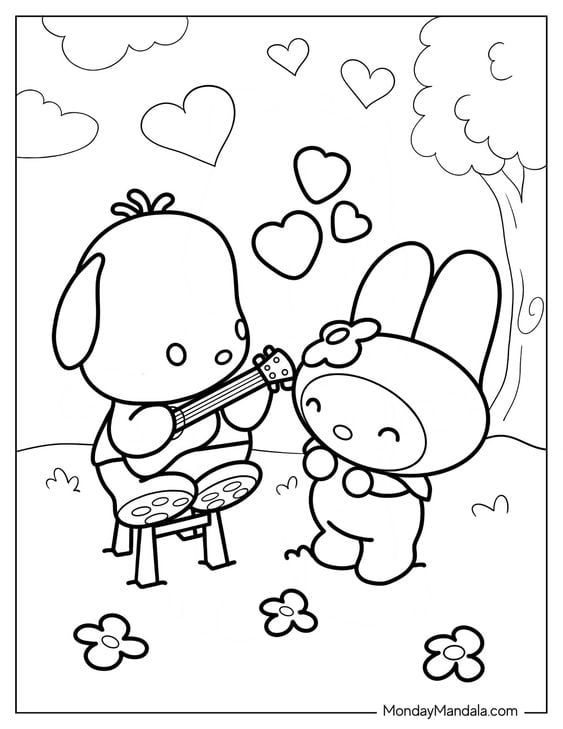 Dibujos de Pochacco para colorear
