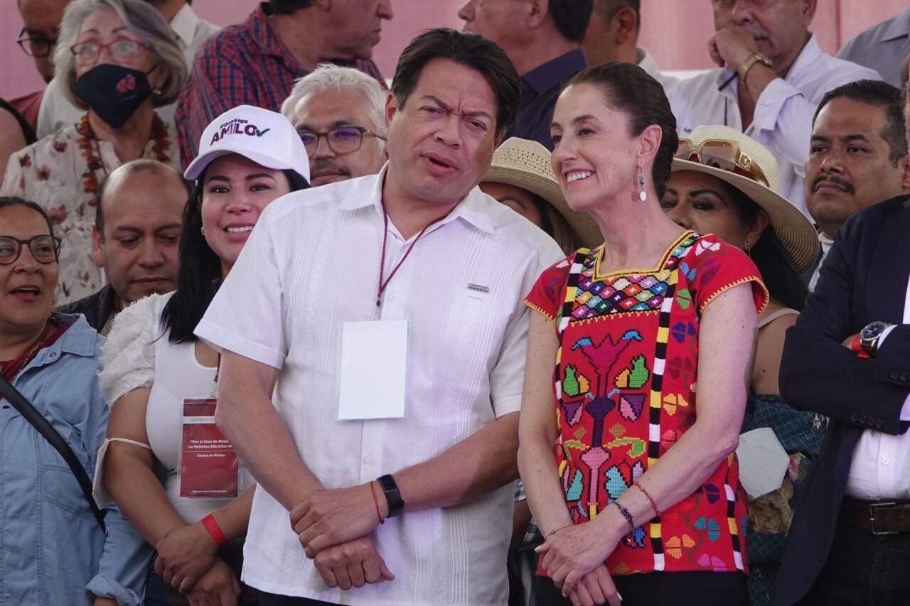 Mario Delgado y Claudia Sheinbaum
