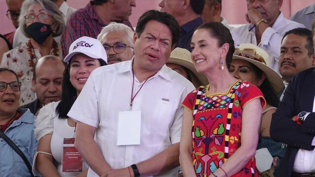 Mario Delgado y Claudia Sheinbaum