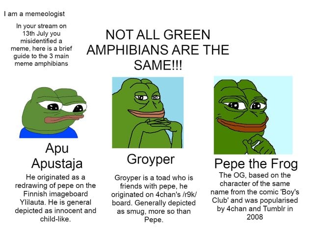 Los Groypers usan un meme de Pepe the Frog como identidad