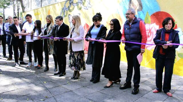 Giovani Gutiérrez devela mural por los derechos humanos