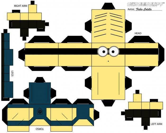 Minions para recortar y armar: 7 plantillas para imprimir de los personajes de Mi Villano Favorito