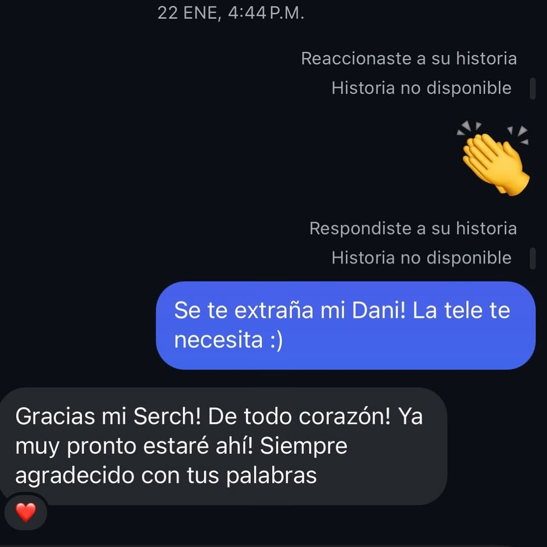 El último mensaje de Daniel Bisogno y Sergio Sepúlveda.