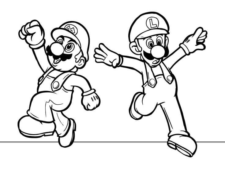 10 dibujos de Mario Bros para colorear mientras esperas el lanzamiento de Super Mario Bros. Wonder