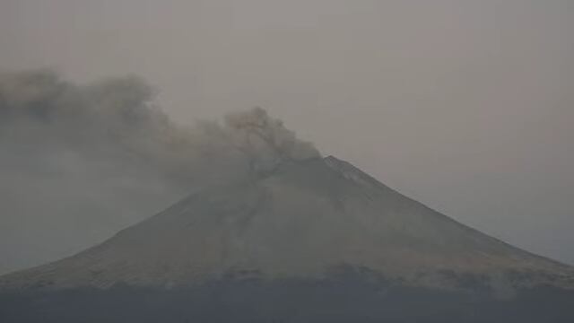 Volcán Popocatépetl el 20 de diciembre