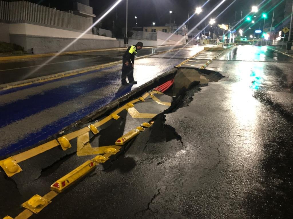 Socavón en Querétaro