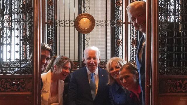 Beatriz Gutiérrez muestra cómo se divirtieron AMLO, Joe Biden y Justin Trudeau en Palacio Nacional