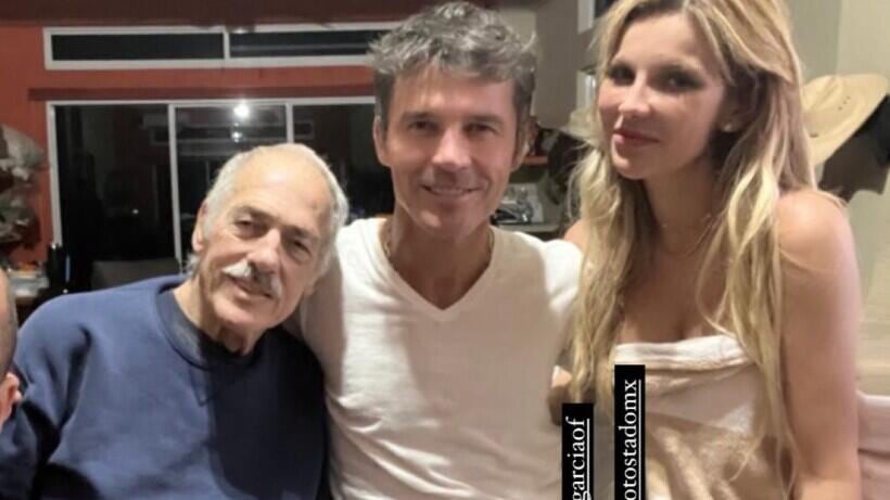 Leonardo García junto a su papá Andrés García