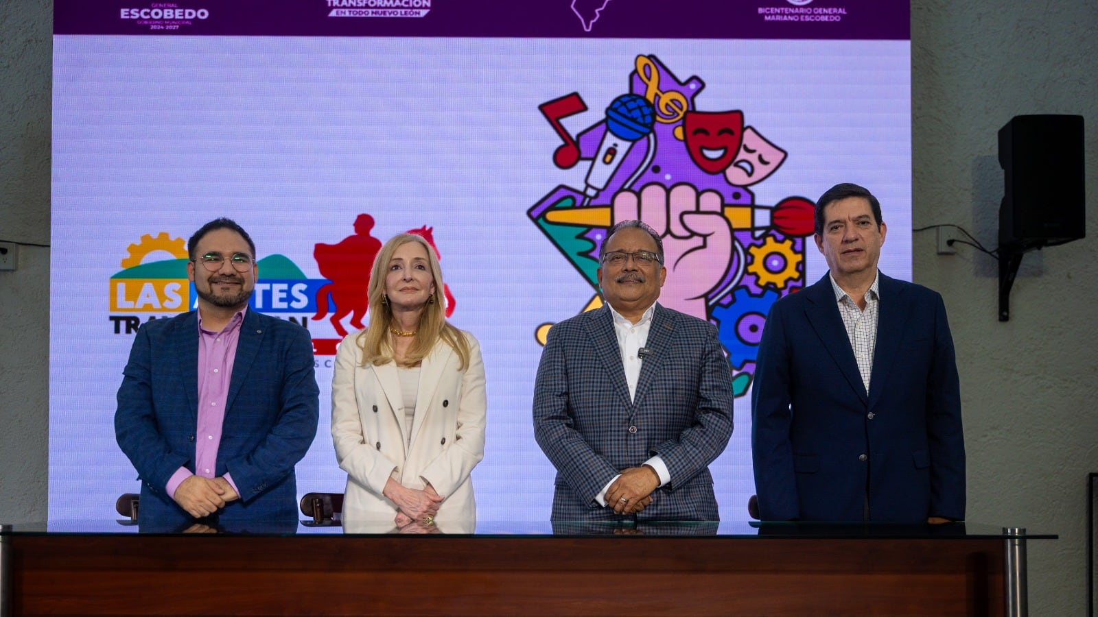 Andrés Mijes y Bárbara Herrera anuncian el festival “Las Artes Transforman” en Escobedo