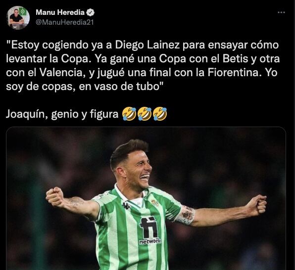 Joaquín habló sobre Diego Lainez