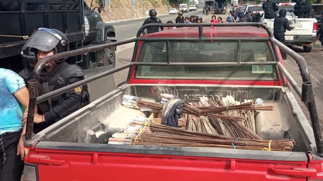 Camioneta con explosivos