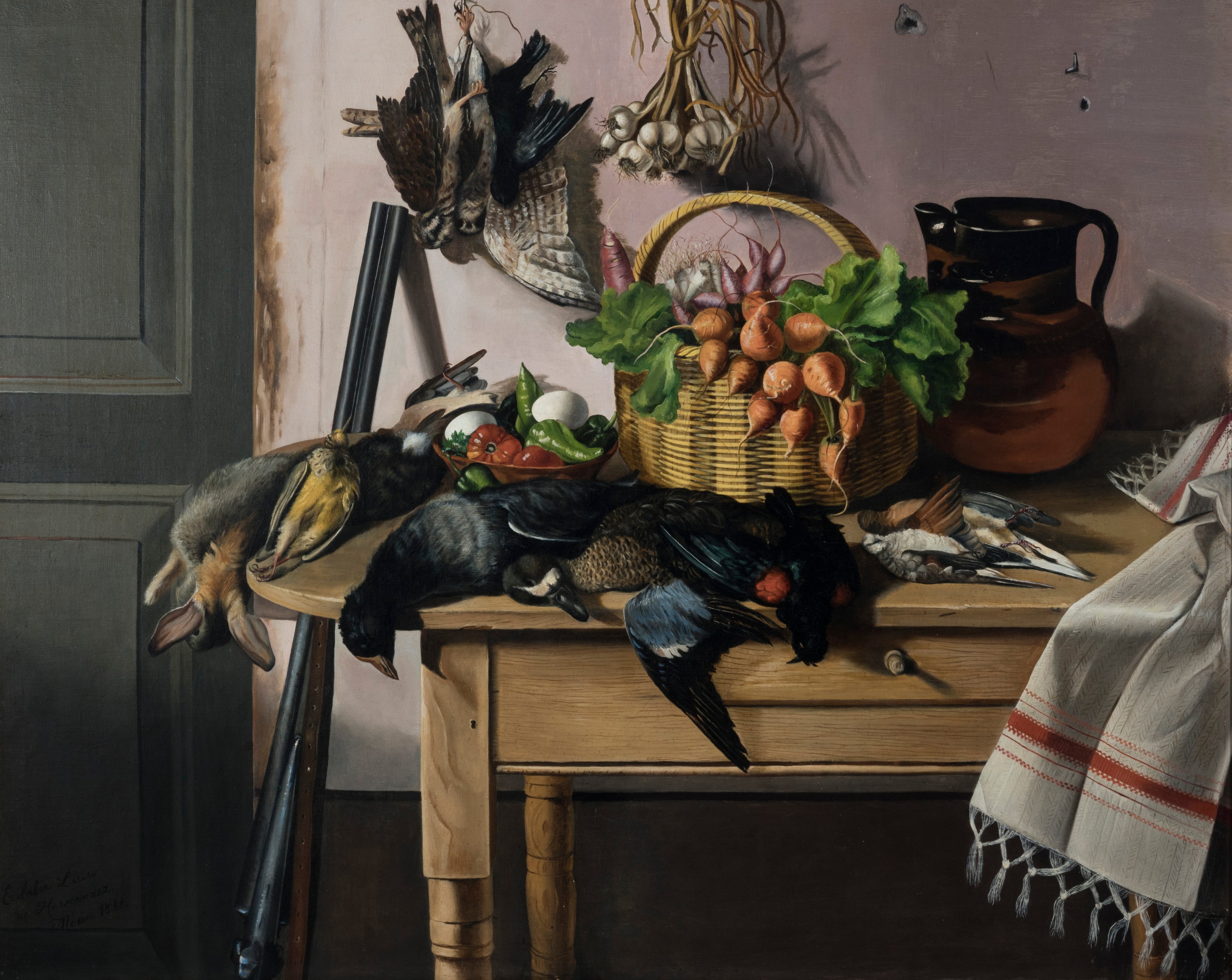 Naturaleza muerta con objetos de cocina, Eulalia Lucio.