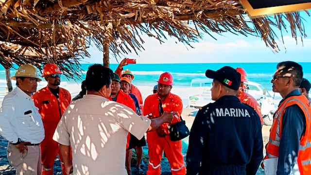 Semar participa en acciones de monitoreo por derrame en Veracruz y Tabasco