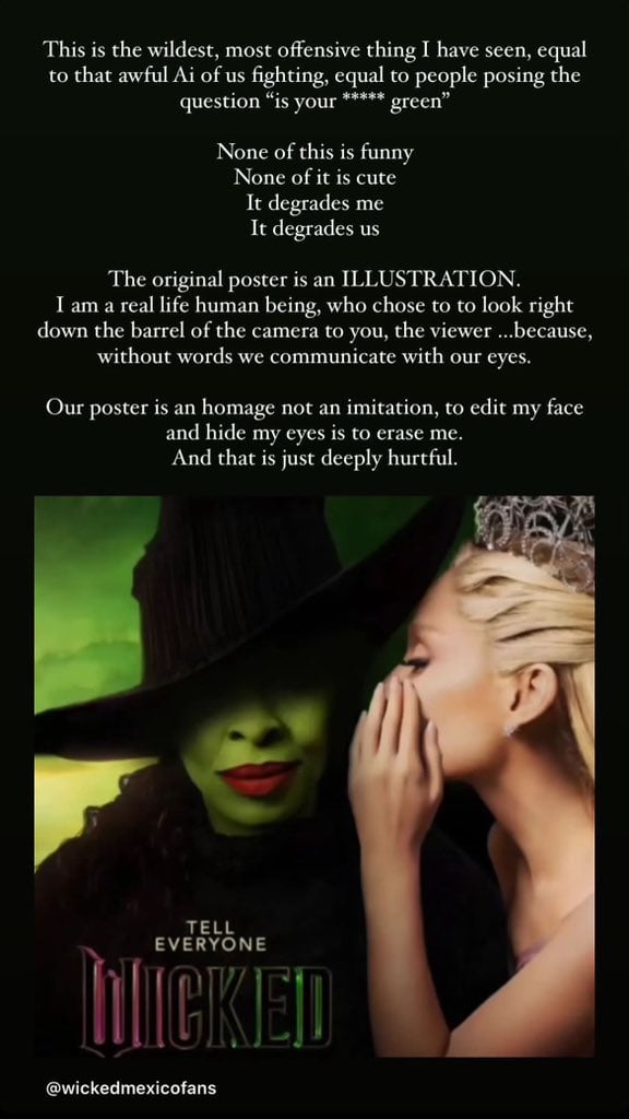 Póster de Wicked editado