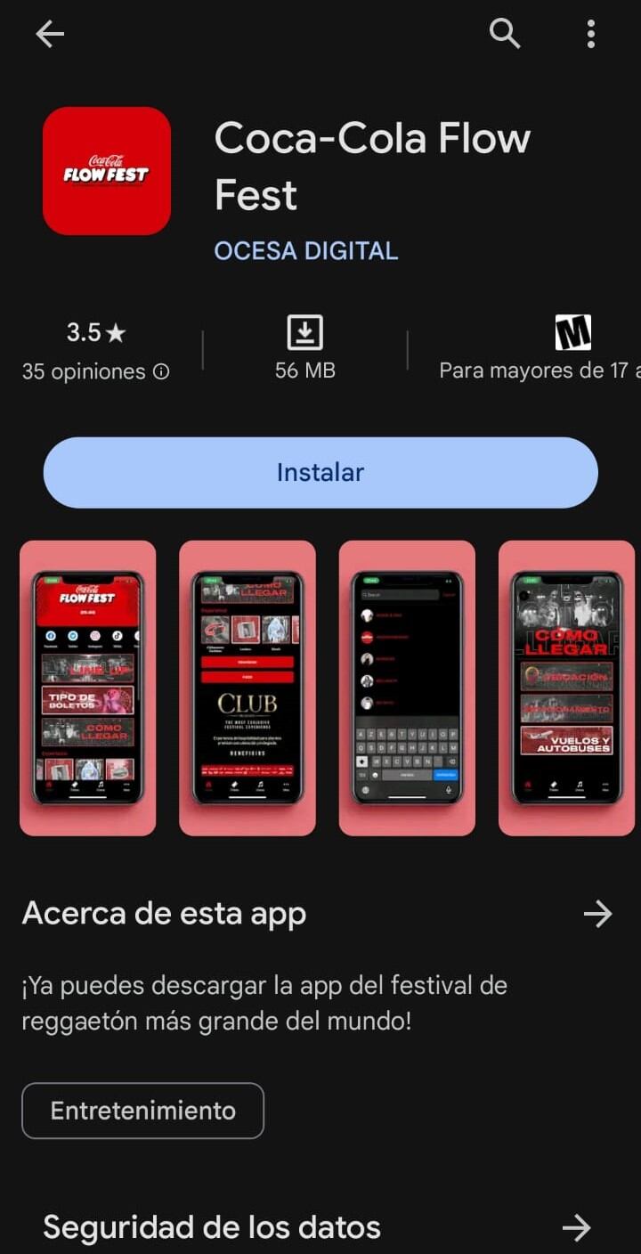 App Coca Cola Flow Fest 2023