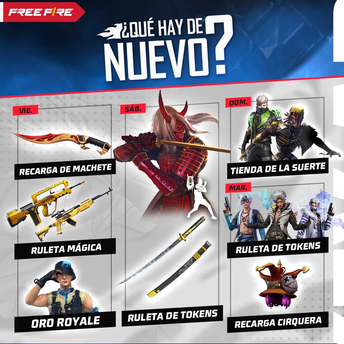 Agenda Semanal Free Fire