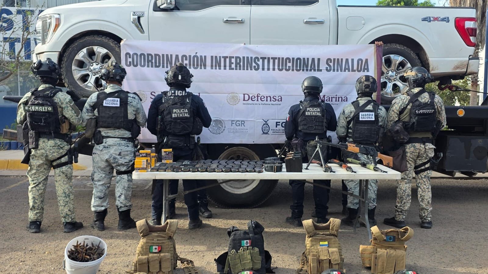 Secretaría de Seguridad logra decomiso de drogas, armas y equipo táctico