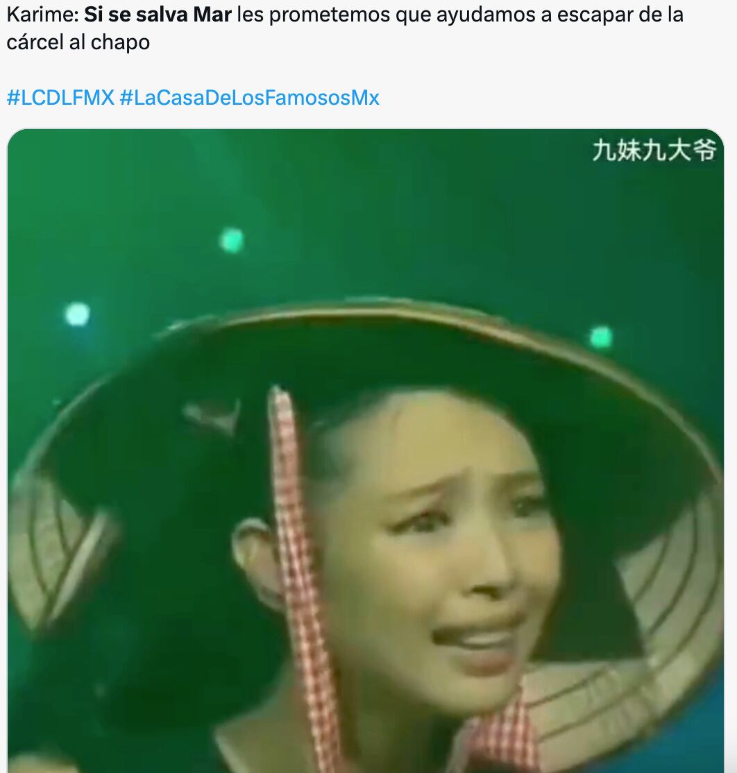 Karime Pindter inspira memes de "si mar se salva" en La Casa de los Famosos México 2024