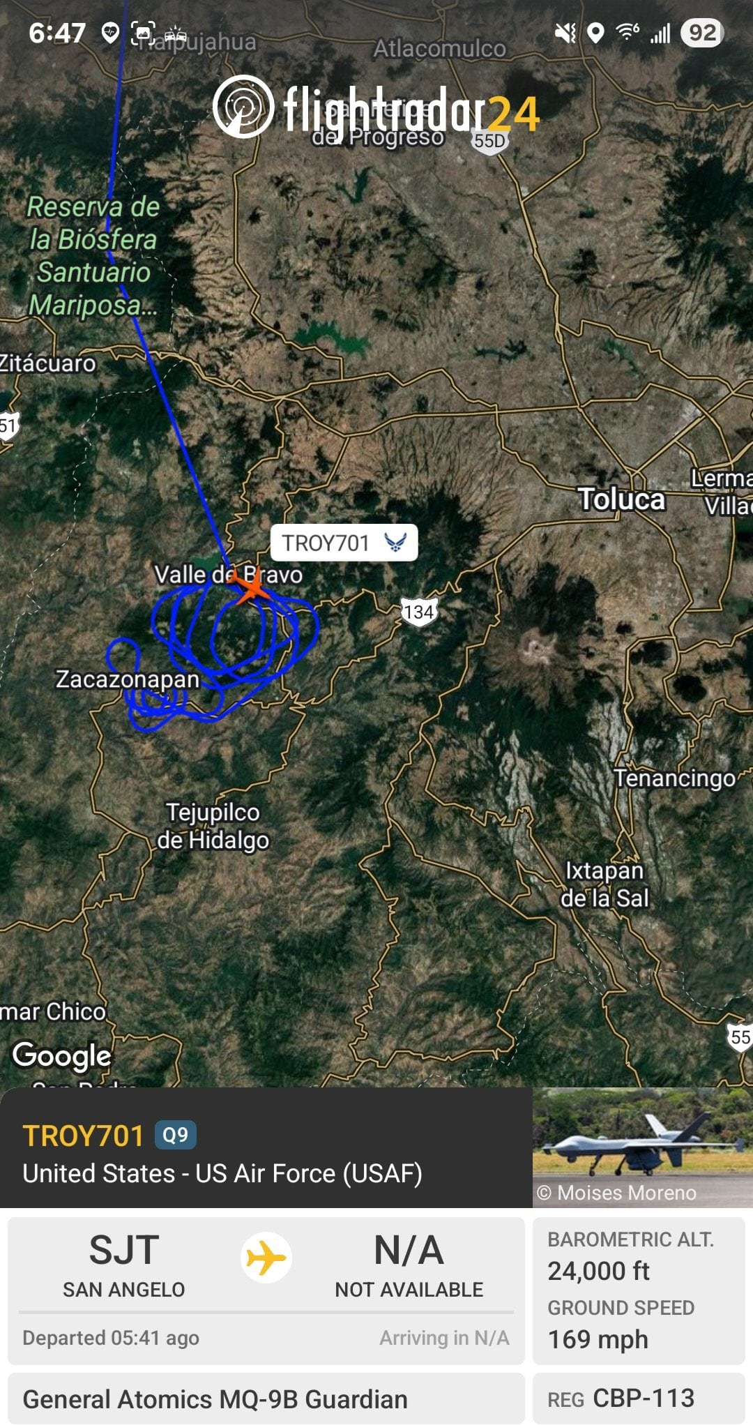 Dron de Estados Unidos sobrevuela el Estado de México: este era el modelo