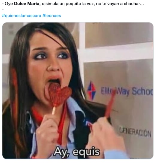 Memes de la eliminación de Dulce María como Leona en '¿Quién es la Máscara?'