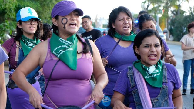 Manifestación a favor del aborto