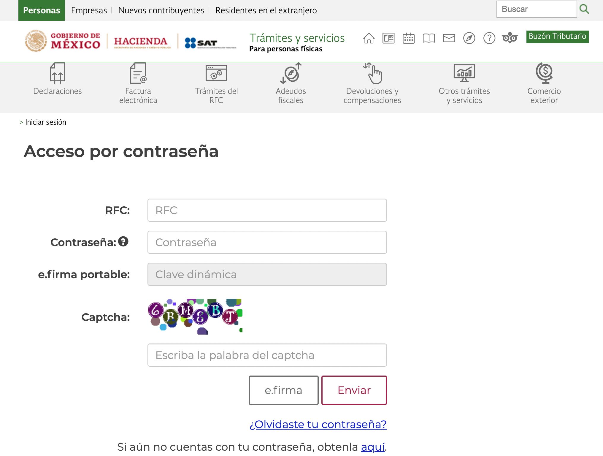 Constancia de situación fiscal SAT