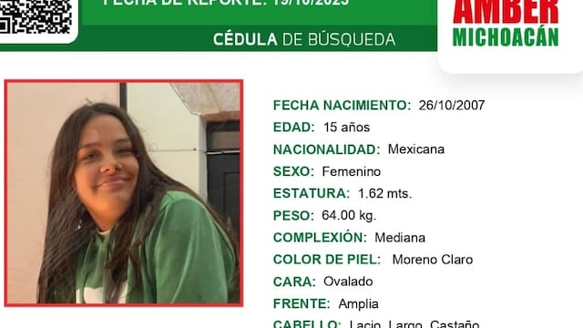 Alerta Amber por desaparición de Cinthya Anairam