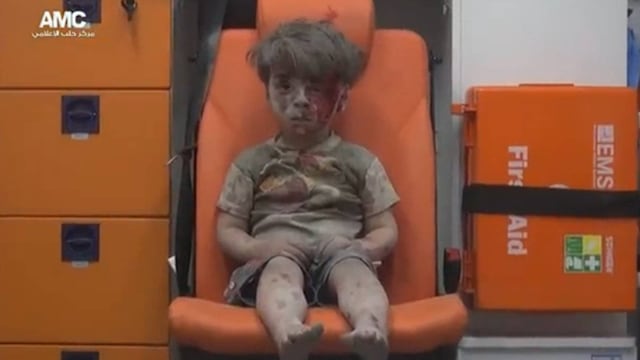 Omran, niño sirio de 4 años