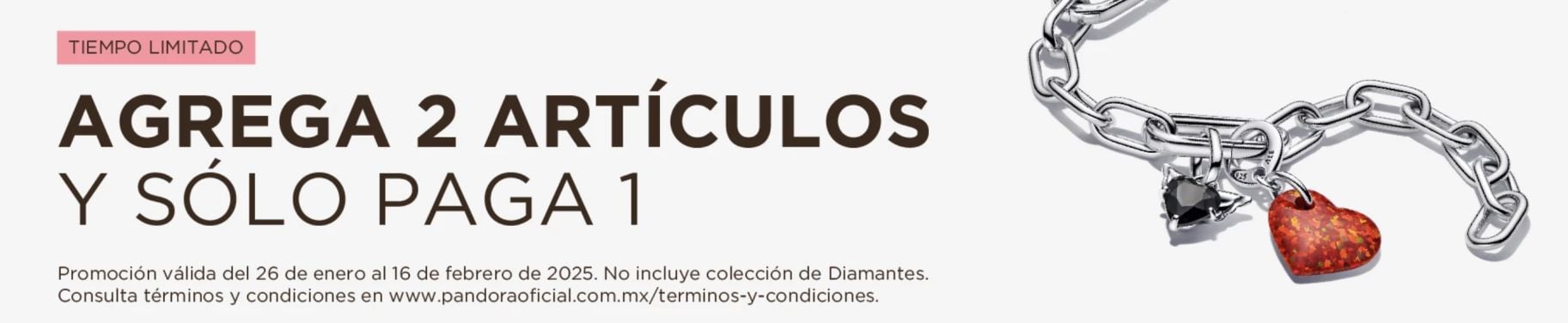 Promoción Pandora por San Valentín