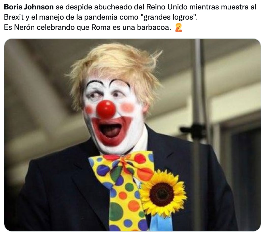 Memes sobre la renuncia de Boris Johnson
