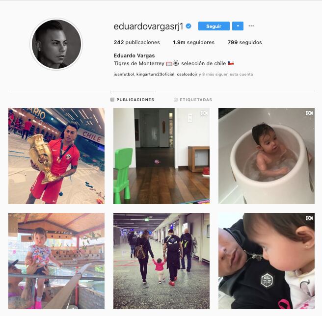 Instagram de Edu Vargas