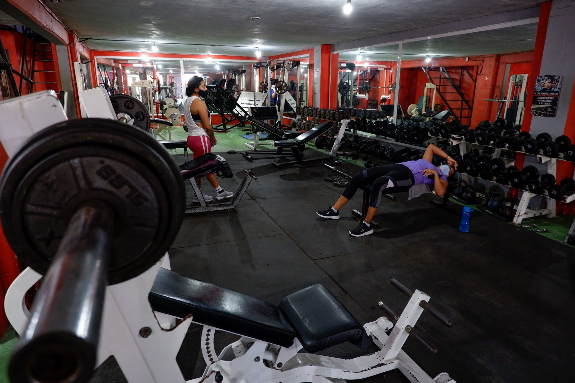 Interior de un gimnasio en la CDMX / Foto representativa