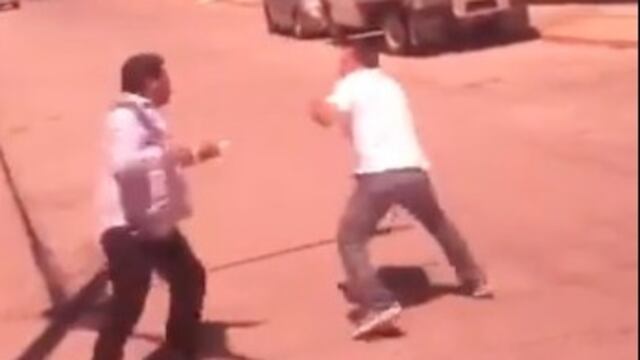 VIDEO: Choferes de transporte público se agarran a golpes en La Piedad