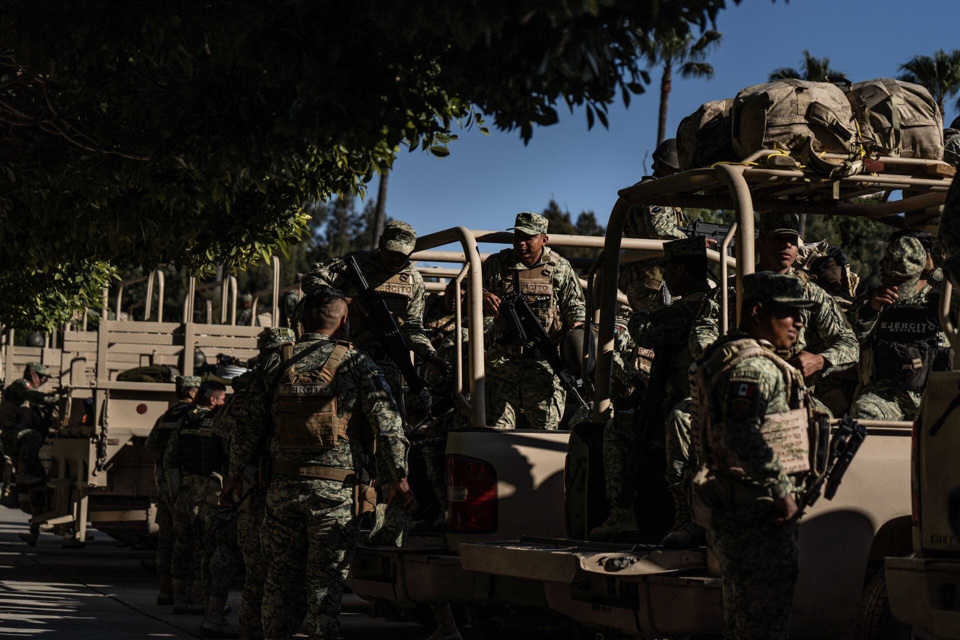 Soldados del Ejército mexicano