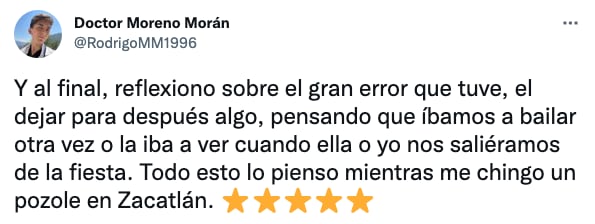 Tuit de Rodrigo Moreno