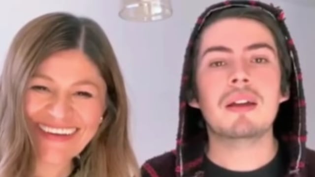 Martha Figueroa y su hijo Alex