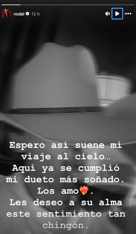 Christian Nodal comparte canción en dueto con Vicente Fernández.