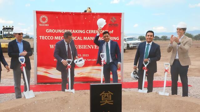 Ricardo Gallardo encabeza la apertura simbólica a la planta Tecco del grupo Himile