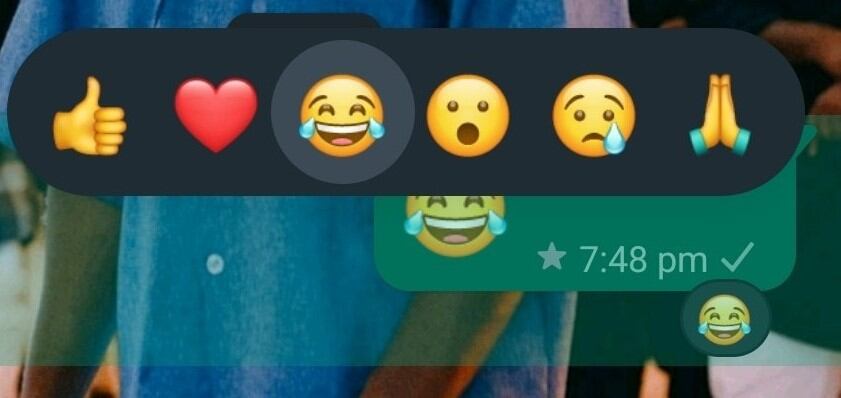 Emojis para reaccionar a mensajes en WhatsApp