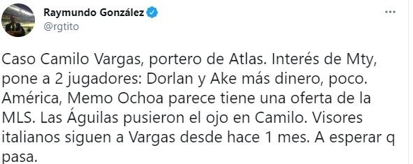 Memo Ochoa saldría del América