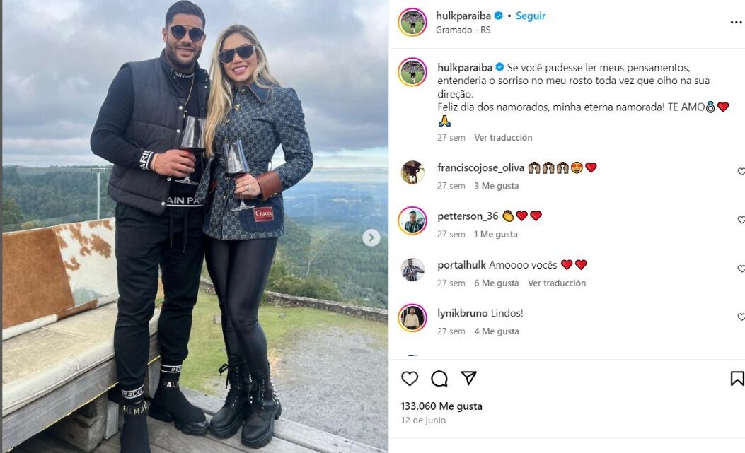 Hulk y Camila Angelo.