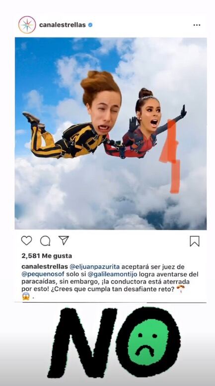 ¿Galilea Montijo se aventará del paracaídas?